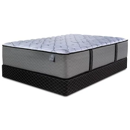 Queen 16" Firm Pocketed Coil Mattress and 5" Premium Low Profile Foundation